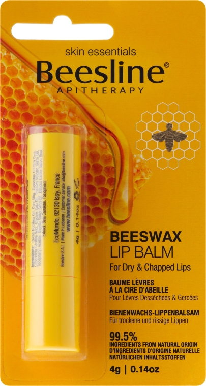 Бальзам для губ - Beesline Beeswax Lip Balm — фото N1