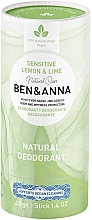 Духи, Парфюмерия, косметика Натуральный дезодорант без соды - Ben & Anna Deo Stick Sensitive Lemon & Lime