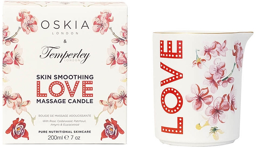 Масажна свічка - Oskia x Temperley Love Skin Smoothing Massage Candle — фото N1