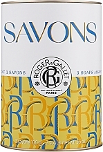 Набір із трьох парфумованих мил "Апельсинове дерево, цитрон, сандал" - Roger & Gallet Perfumed Soap Trio (soap/3х100g) — фото N1