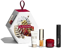 Духи, Парфюмерия, косметика Набор - Clarins Make-up Heroes Holiday Gift Set (primer/4ml + primer/5ml + lip/oil/1,4ml + mascara/3ml)