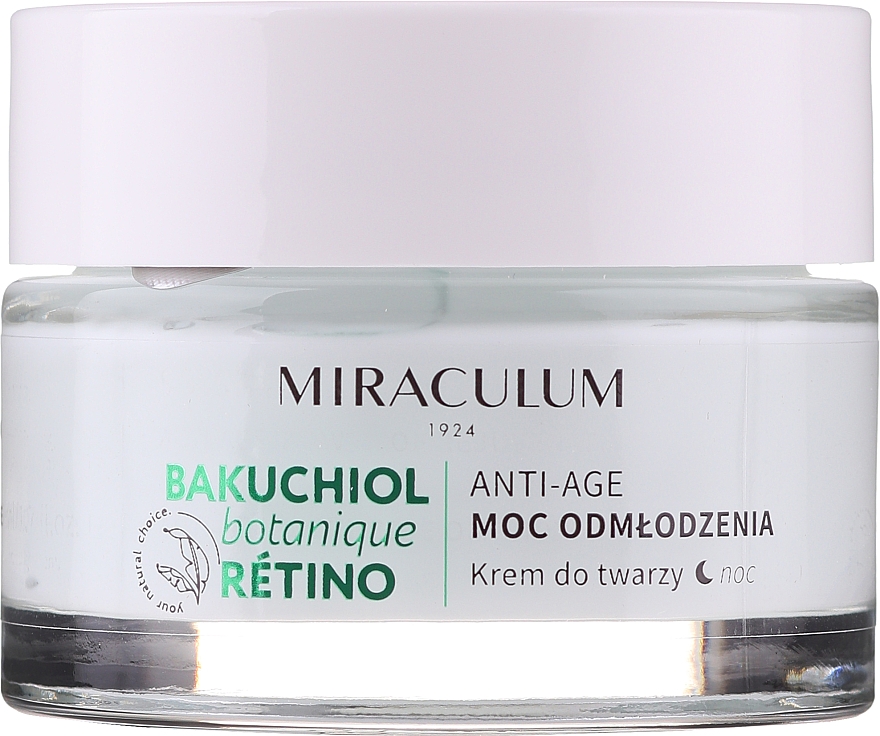 Ночной крем для лица - Miraculum Bakuchiol Botanique Retino Anti-Age Cream — фото N3