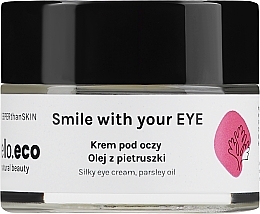 Крем для шкіри навколо очей "Петрушка і абрикоса" - Hello Eco Parsley-Apricot Eye Cream — фото N1