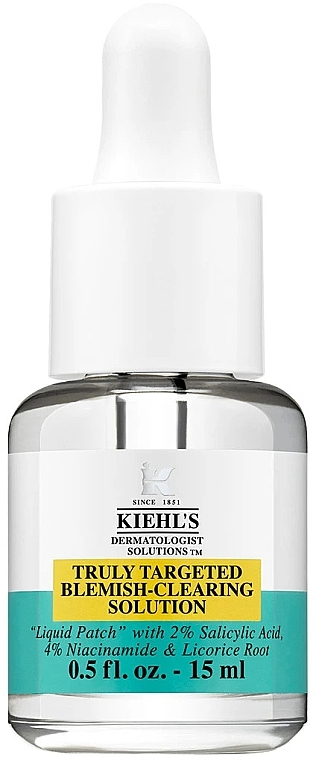 Невидимые жидкие патчи от прыщей - Kiehl's Dermatologist Solutions Truly Targeted Acne-Clearing Solution — фото N1