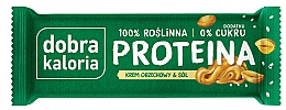 Протеиновый батончик - Dobra Kaloria Vegan Protein Bar Peanut Butter & Salt — фото N1