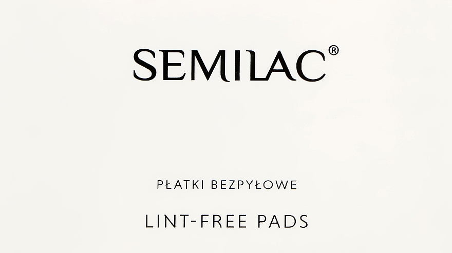 Серветки безворсові для нігтів - Semilac Lint Free Cleaning Nail Pads — фото N2
