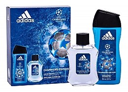 Духи, Парфюмерия, косметика Adidas UEFA Champions League - Набор (edt/100ml + sh/gel/250)