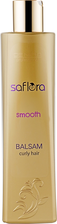 Профессиональный бальзам для выпрямления волос и ежедневного ухода за вьющимися волосами - Demira Professional Saflora Smooth