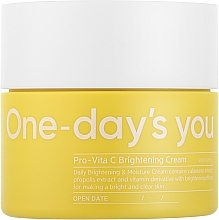 Парфумерія, косметика Освітлювальний крем для обличчя - One-Days You Vita-C Brightening Cream