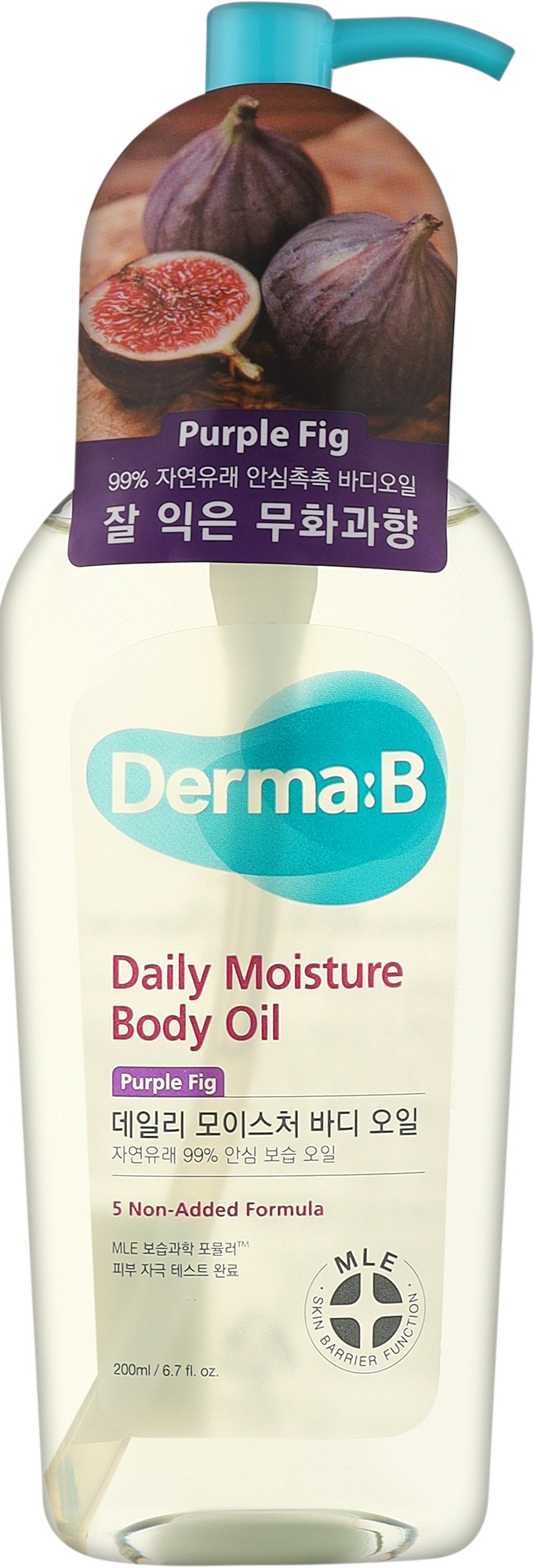 Олія для тіла - Derma:B Daily Moisture Body Oil Purple Fig — фото 200ml