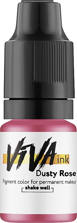 Viva ink Lips Dusty Rose - Пігмент для перманентного макіяжу губ, 6 мл — фото N1