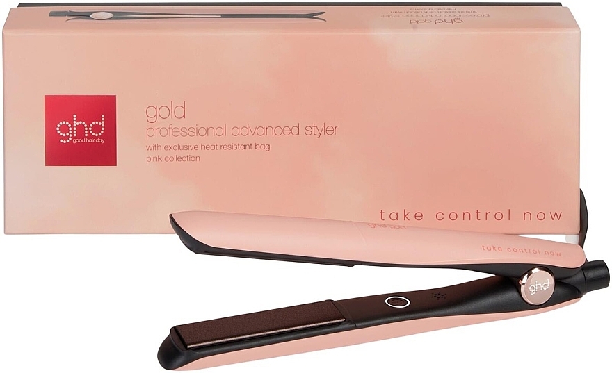 Стайлер для волос, персиковый - Ghd Gold Take Control Now Professional Advanced Styler Pink Peach — фото N1