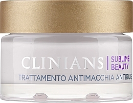 Крем захисний, що вирівнює колір обличчя, з виноградною водою - Clinians Sublime Beauty Antimacchia Protettivo Face Cream — фото N1