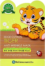 Духи, Парфюмерия, косметика Тканевая маска для лица "Тигр" - Belleza Castillo Edge Cutimal Tiger Anti-Wrinkle Mask