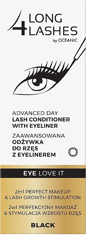 Кондиціонер для вій 2 в 1 - Long4Lashes Advanced Day Lash Conditioner With Eyeliner — фото N3