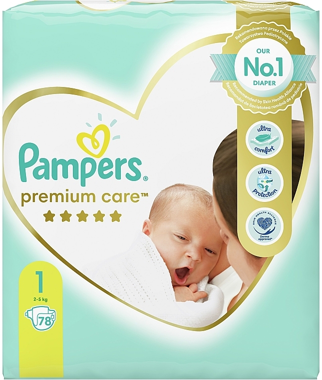 Подгузники Pampers Premium Care Newborn (2-5 кг), 78шт - Pampers — фото N2