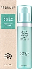 Захисна живильна сироватка для обличчя з медом манука та олією марули - Ecolline Manuka Marula Protective Serum — фото N2