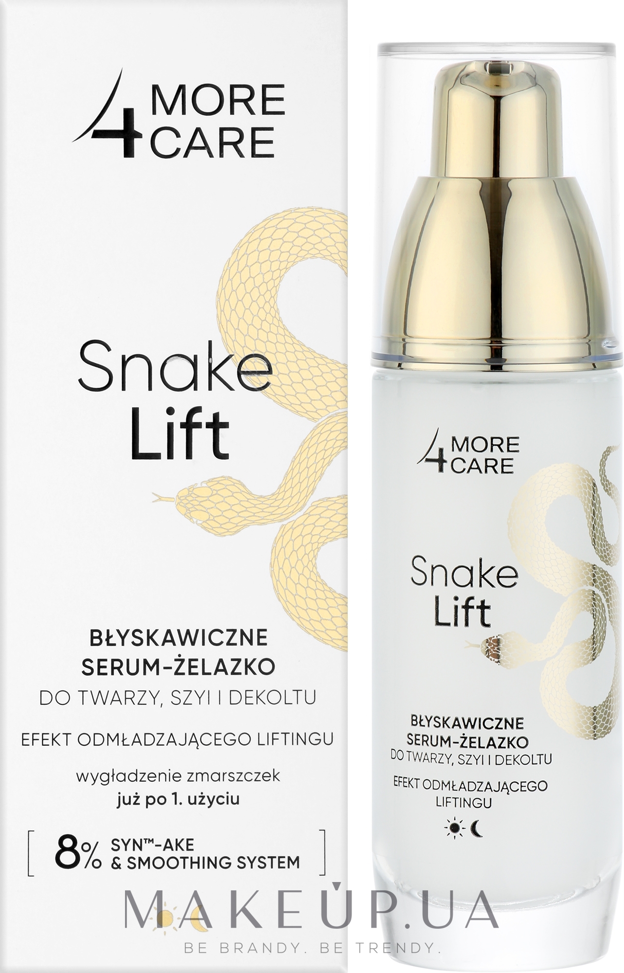 Мгновенная сыворотка для лица, шеи и зоны декольте - More4Care Snake Lift Instant Serum — фото 35ml