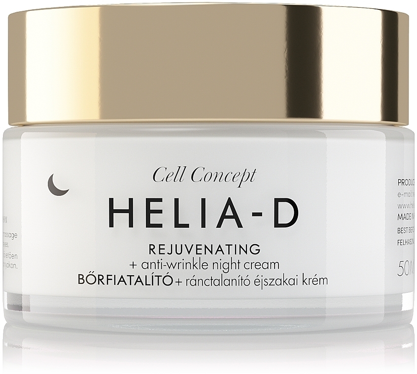 Крем нічний для обличчя проти зморшок, 65+ - Helia-D Cell Concept Cream