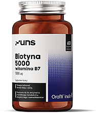 Парфумерія, косметика Дієтична добавка "Біотин і вітамін B7" - UNS Biotyna 5000 Vitamin B7