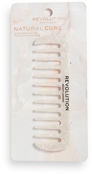 Гребінець із широкими зубцями - Revolution Haircare Natural Curl White — фото N1