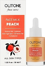 Зволожувальне молочко для обличчя "Персик" - Olitone Peach Face Milk — фото N2