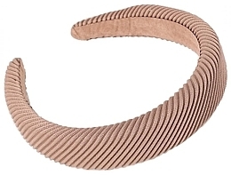Обруч для волос "Simple", коричневый - Ecarla — фото N1