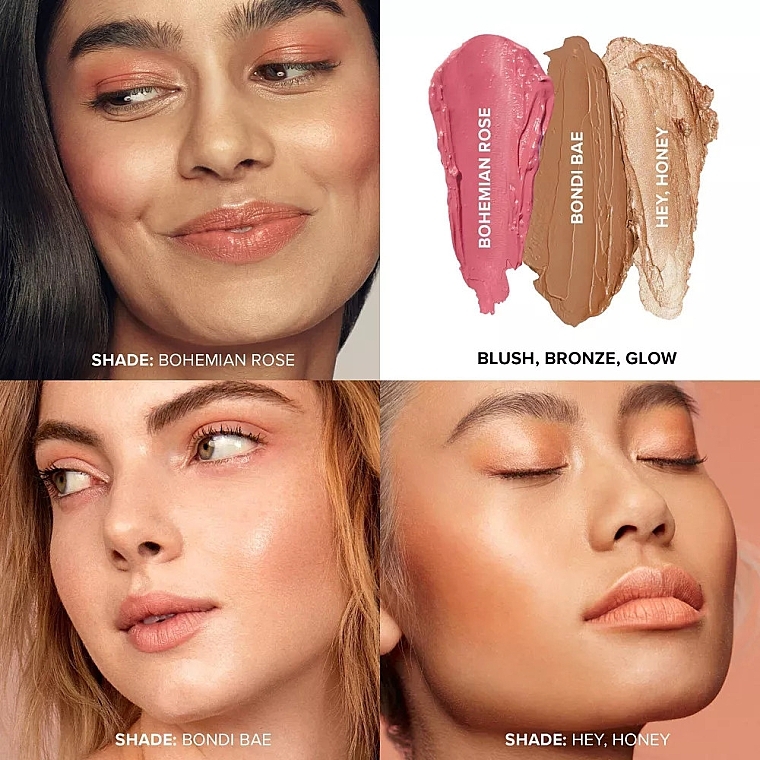 Набір - Nudestix Mini Roses & Honey Blush Kit (blush/3x1.8g) — фото N6