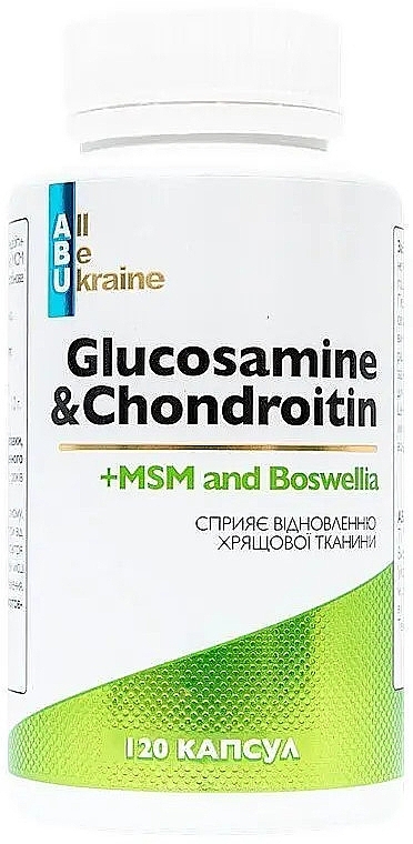 Комплекс для суставов, в капсулах - All Be Ukraine Glucosamine&Chondroitin — фото N1