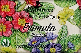 Мыло натуральное "Примула" - Florinda Primrose Vegetal Soap — фото N1