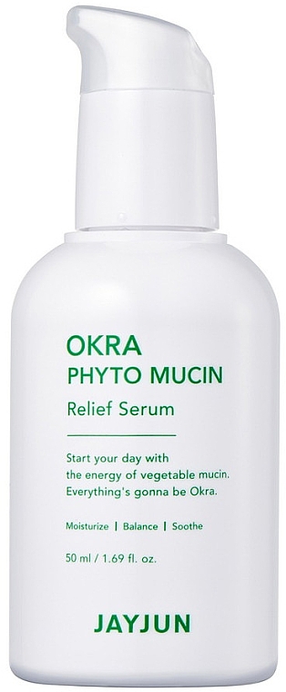 Сироватка для обличчя з фітомуцином - JayJun Okra Phyto Mucin Relief Serum — фото N1