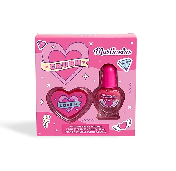 Набір - Martinelia Crush Nail Polish & Lip Gloss Duo Pack (nail polish/3ml + lip gloss/2.5g) — фото N3