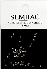 Стрази для нігтів, 4 мм      - Semilac Aurora Shine Diamond — фото N1