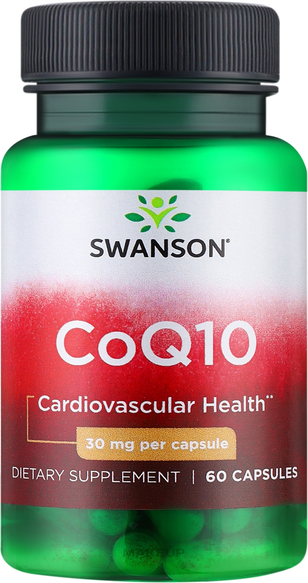 Харчова добавка "Коензим Q10", 30 мг - Swanson CoQ10 — фото 60шт