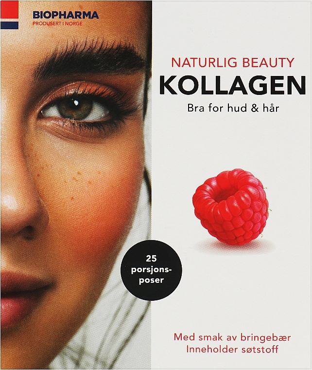 Натуральний морський колаген у саше - Biopharma Naturlig Beauty Kollagen — фото N1
