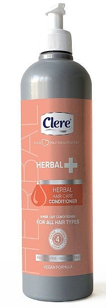 Кондиционер для волос с 4 маслами - Clere Herbal+ Conditioner — фото N1