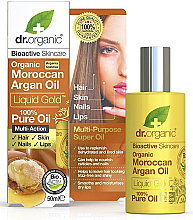 Парфумерія, косметика Арганова олія для шкіри та волосся - Dr. Organic Bioactive Skincare Argan Oil Liquid Gold Pure Oil