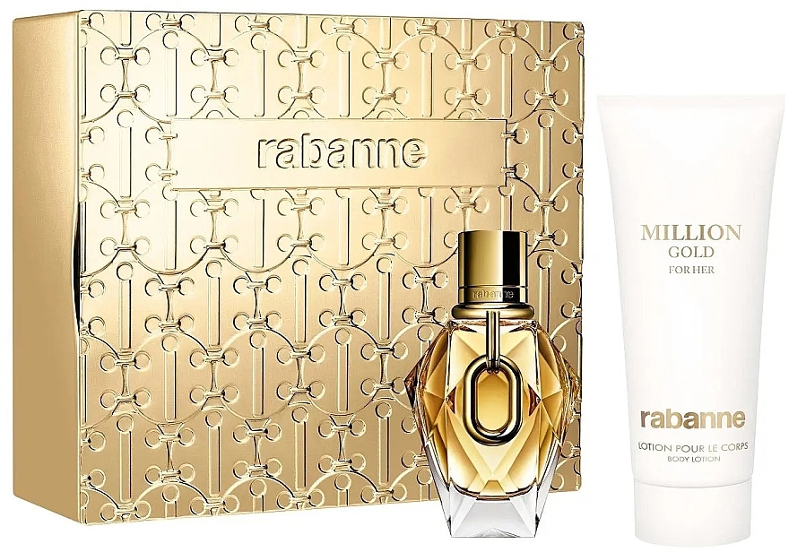 Набір - Paco Rabanne Million Gold For Her (edp/50ml+b/lot/100ml) — фото N1