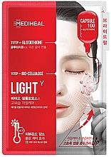 Духи, Парфюмерия, косметика Биоцелюлозная маска для лица - Mediheal Capsule 100 Bio Seconderm Light Y 2 Step Face Mask