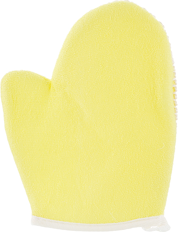 Мочалка-рукавичка, 7989, жовта - SPL Shower Glove — фото N1