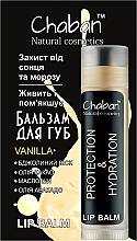 Бальзам для губ "Ваніль" - Chaban Natural Cosmetics Lip Balm — фото N1