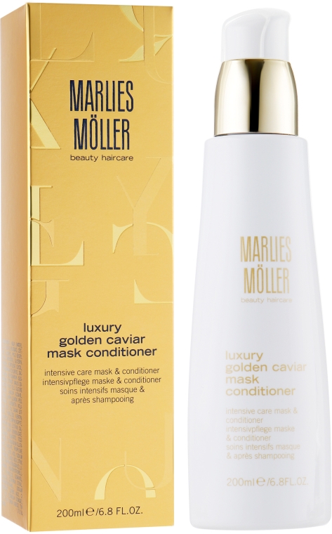 Маска-кондиционер для волос с экстрактом черной икры - Marlies Moller Luxury Golden Caviar Mask Conditioner — фото N1