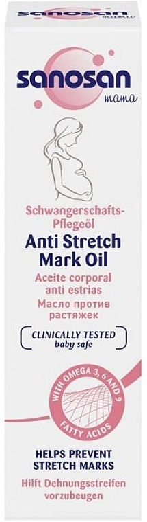 УЦІНКА Олія від розтяжок для вагітних - Sanosan Mama Anti-Stretch Mark Oil * — фото N5