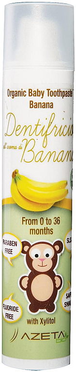 Детская зубная паста "Банан" - Azeta Bio Organic Tooth Paste Banana  — фото N1