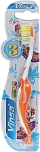 Дитяча зубна щітка "Дельфін", помаранчева - Vinsa — фото N1