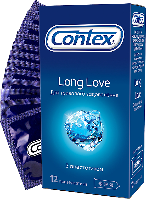 Презервативы для длительного удовлетворения, 12 шт - Contex Long Love