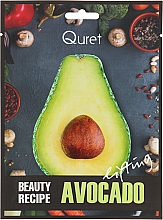 Маска с эффектом лифтинга - Quret Beauty Recipe Mask Avocado Lifting — фото N1