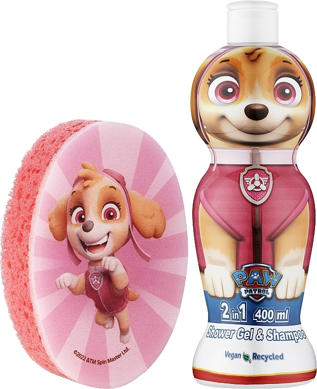 УЦЕНКА Набор - EP Line Paw Patrol Skye (sh/gel/400ml + sh/sponge/1pcs) * — фото N2