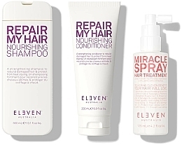 Набор - Eleven Australia Repair Holiday Trio (shm/300ml + cond/200ml + h/spray/125ml + bag) — фото N2