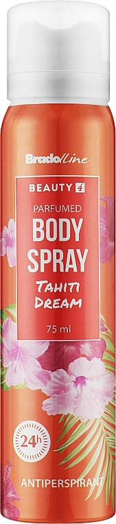 Антиперспірант-спрей для тіла "Tahiti Dream" - Bradoline Beauty 4 Body Spray Antiperspirant
